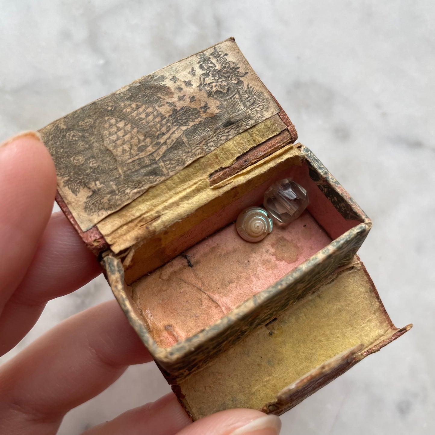 Victorian Miniature Leather Book Box
