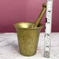 Vintage Brass Mortar & Pestle