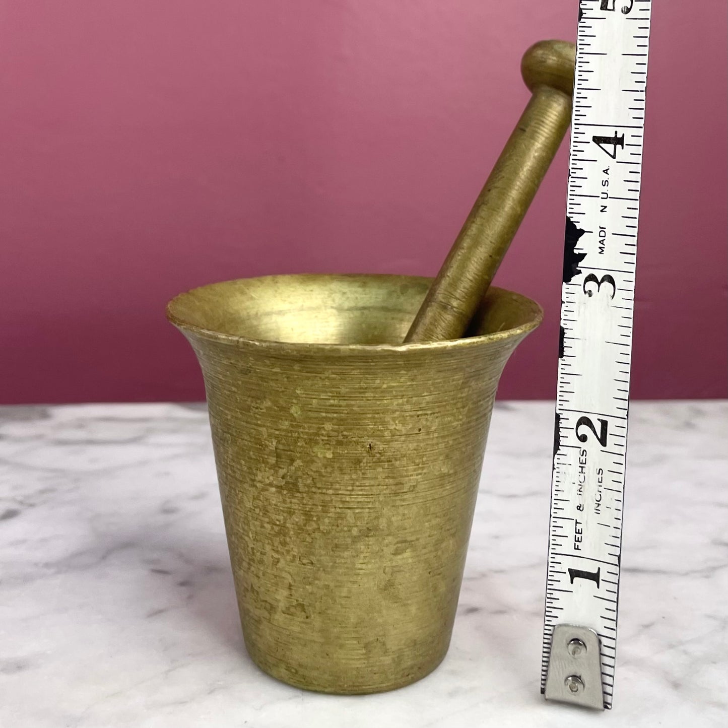Vintage Brass Mortar & Pestle
