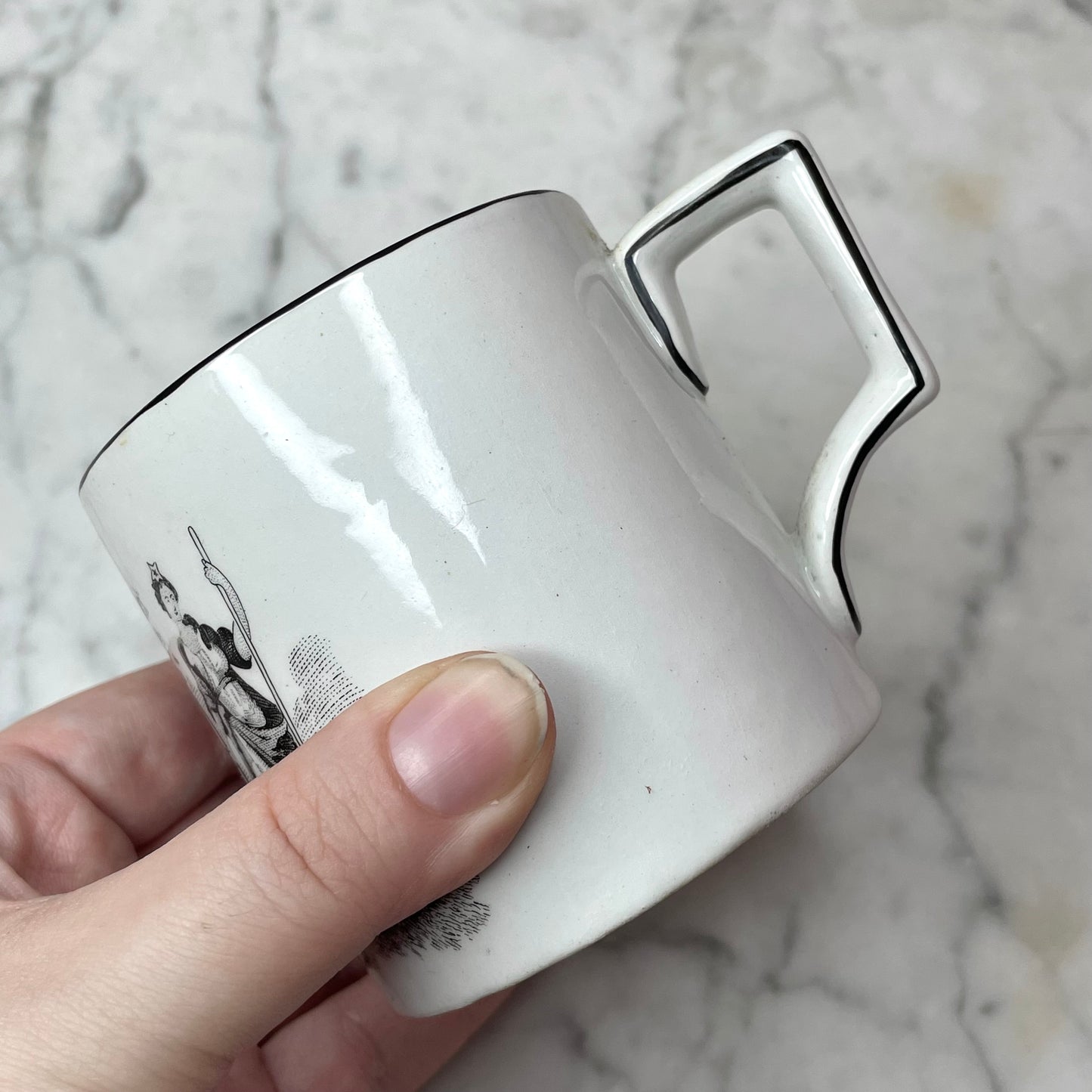Antique Transferware Mug | Remember the Giver