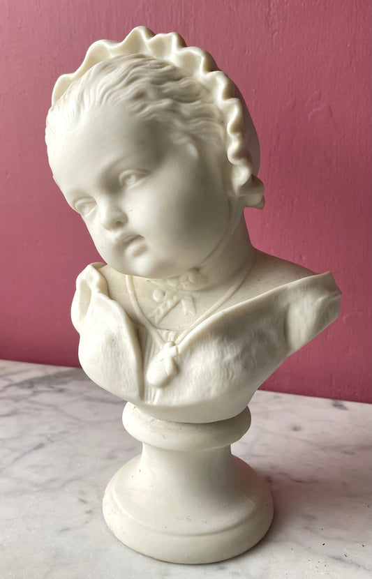 Victorian Parian Bust of Child