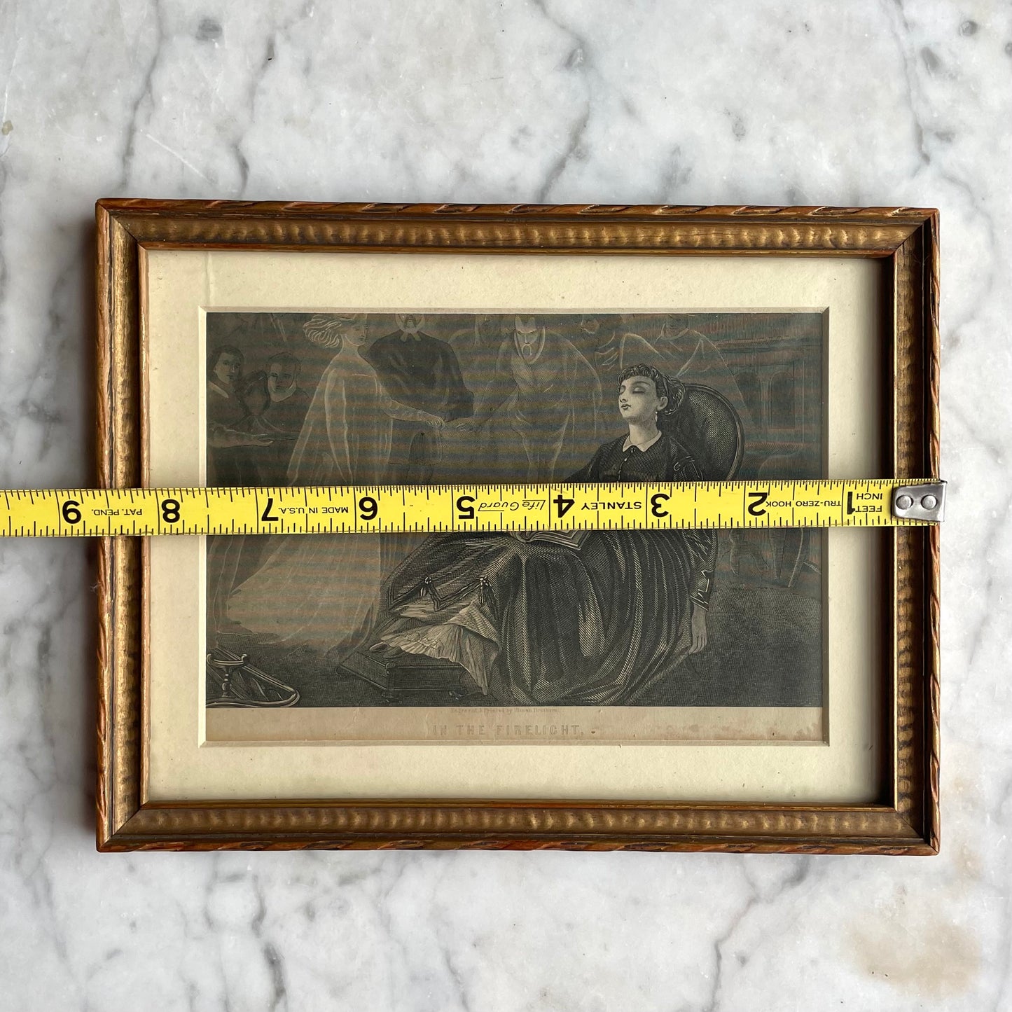 In the Firelight | Victorian Framed Print