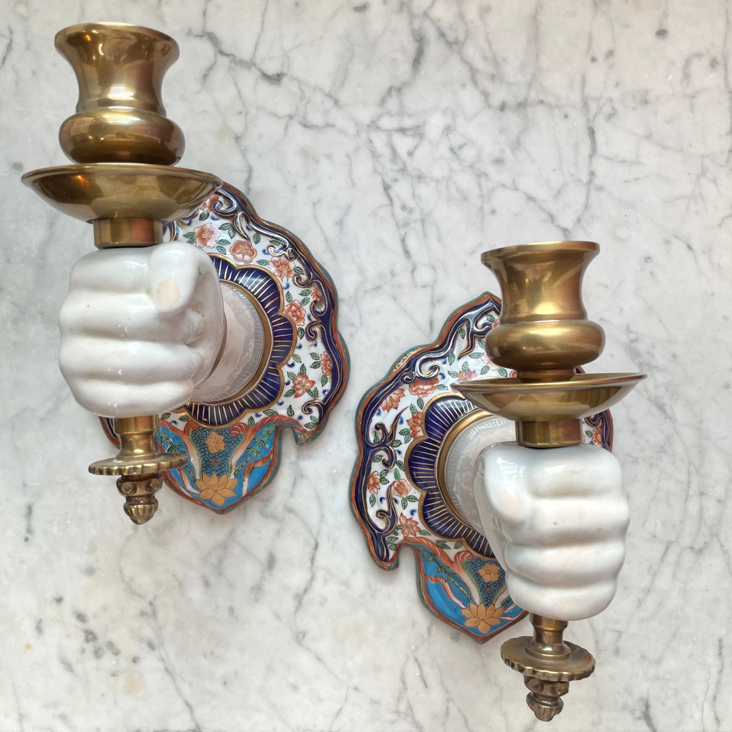 Antique Hand Shaped Venetian Wall Sconces