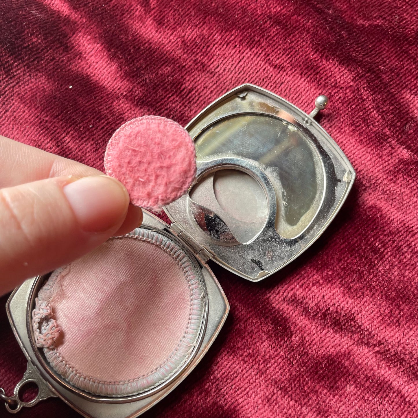 Antique 1920s Enamel Compact