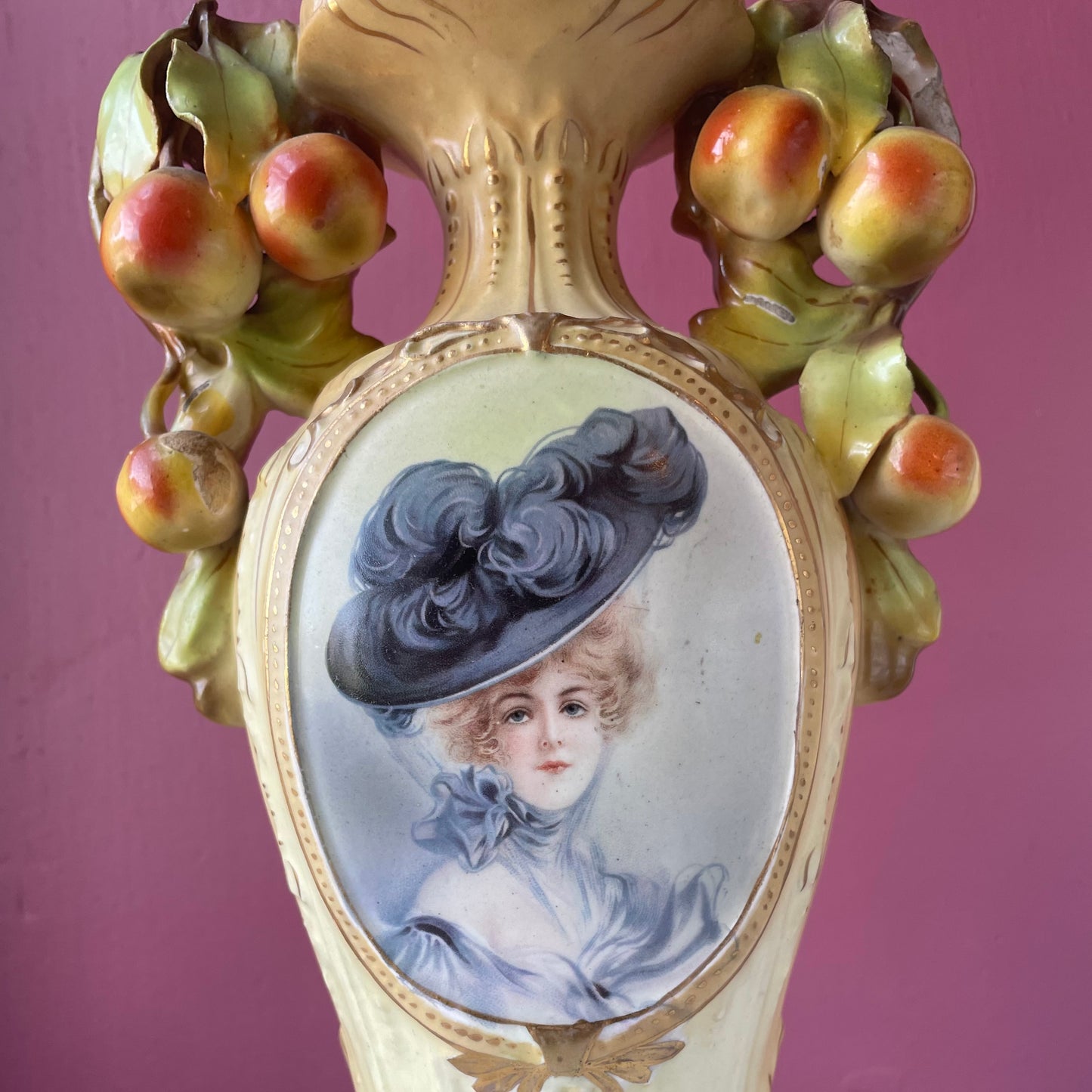 Antique Austrian Portrait Vase | R&H Robert Hanke
