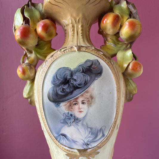 Antique Austrian Portrait Vase | R&H Robert Hanke