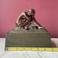 Grieving Girl Antique Art Nouveau Bookends