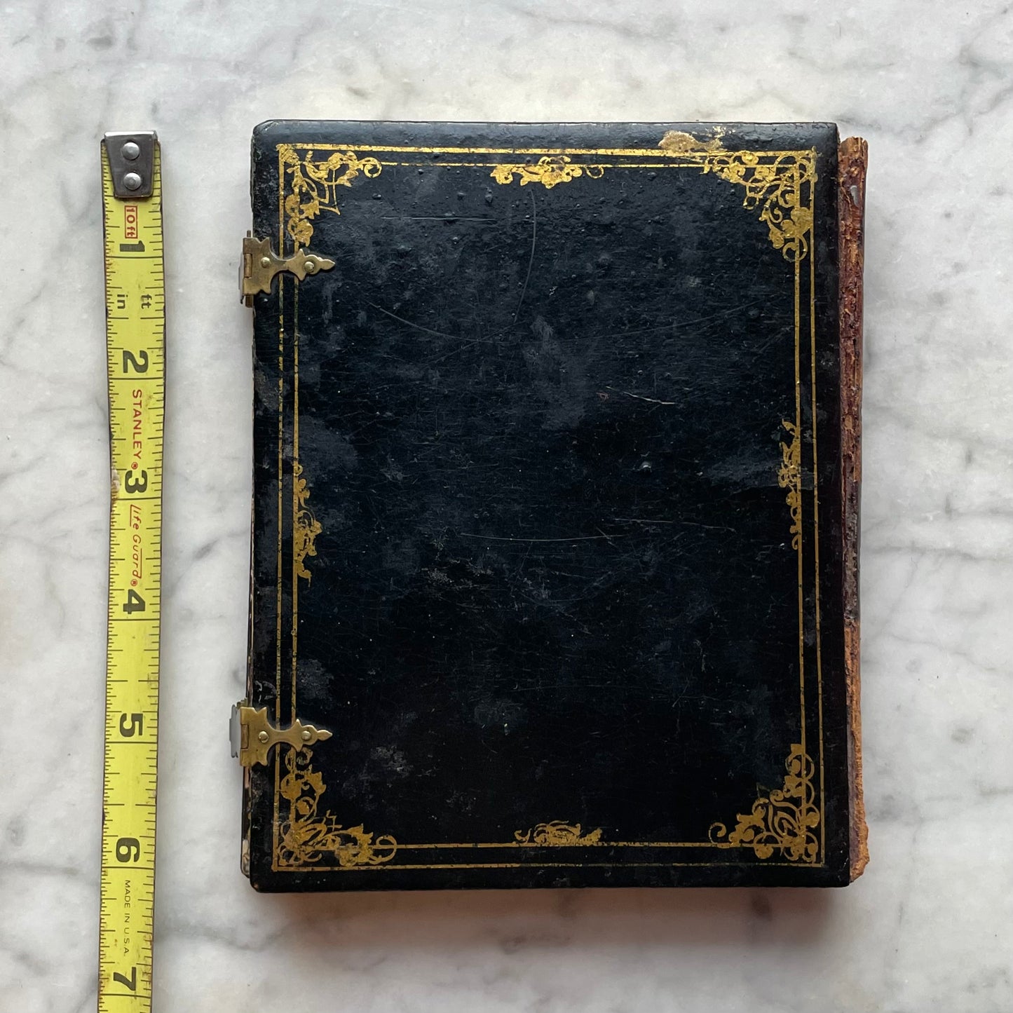 Victorian Half Plate Tintype in Mother of Pearl Case with Poem and Lock of Hair