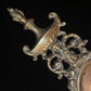 Vintage Baroque Revival Sconces with Mirrors & Candleholders