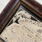 Victorian Mourning Die Cut in Original Frame