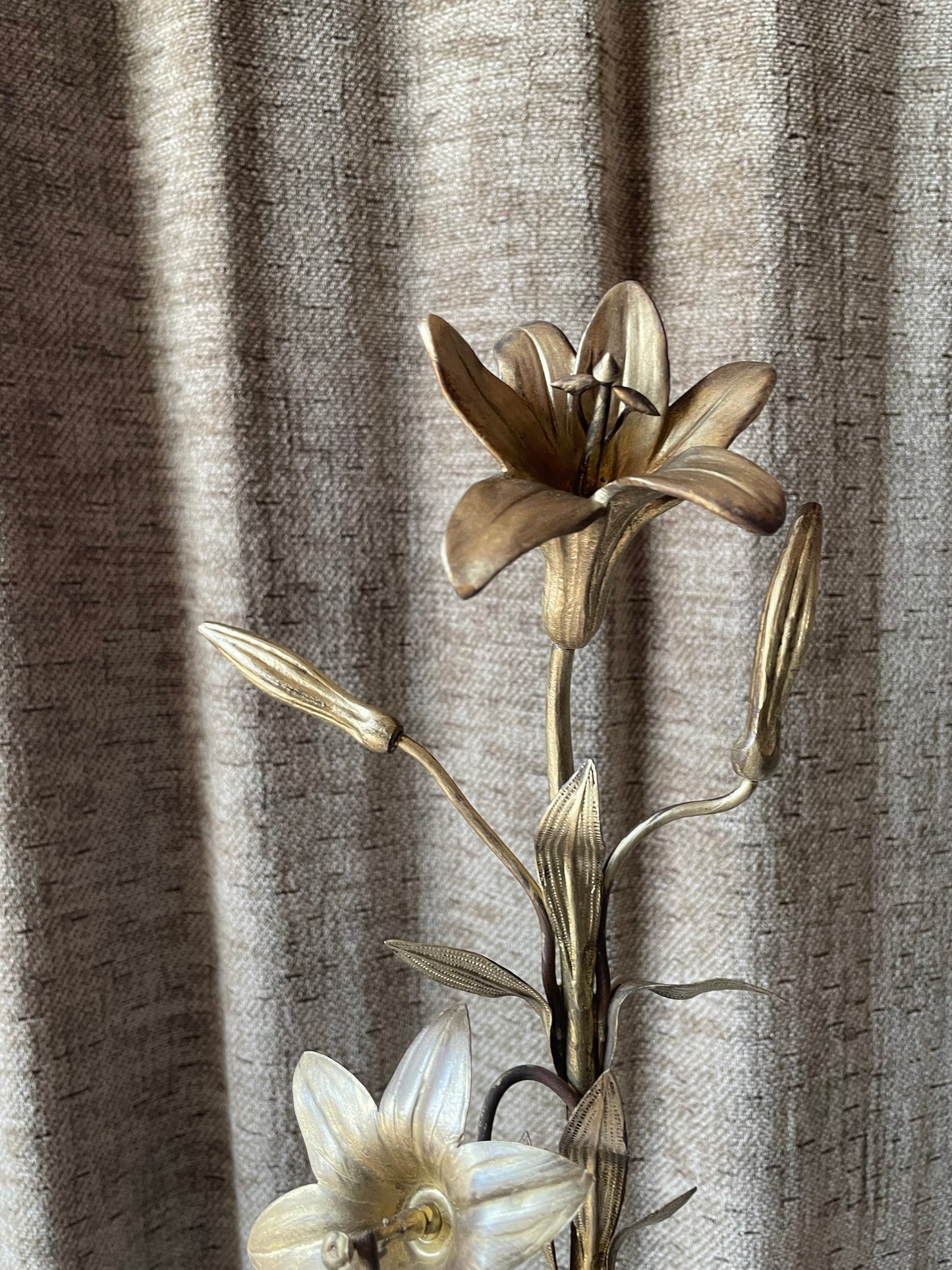 Antique Brass Lilies | Church Salvage