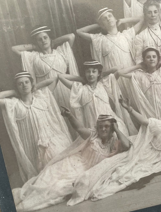 Dancing Girls | Antique Cabinet Card