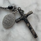 Antique Rosary with Saints Medals