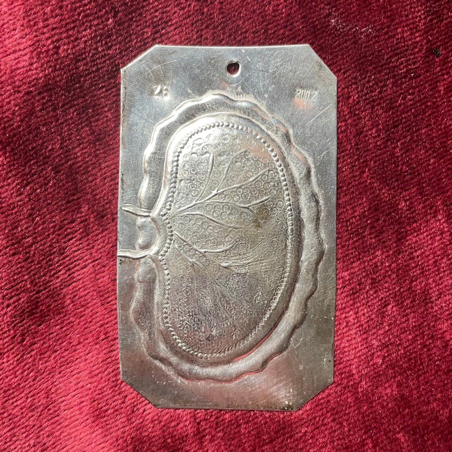 Antique Silver Ex Voto Kidney