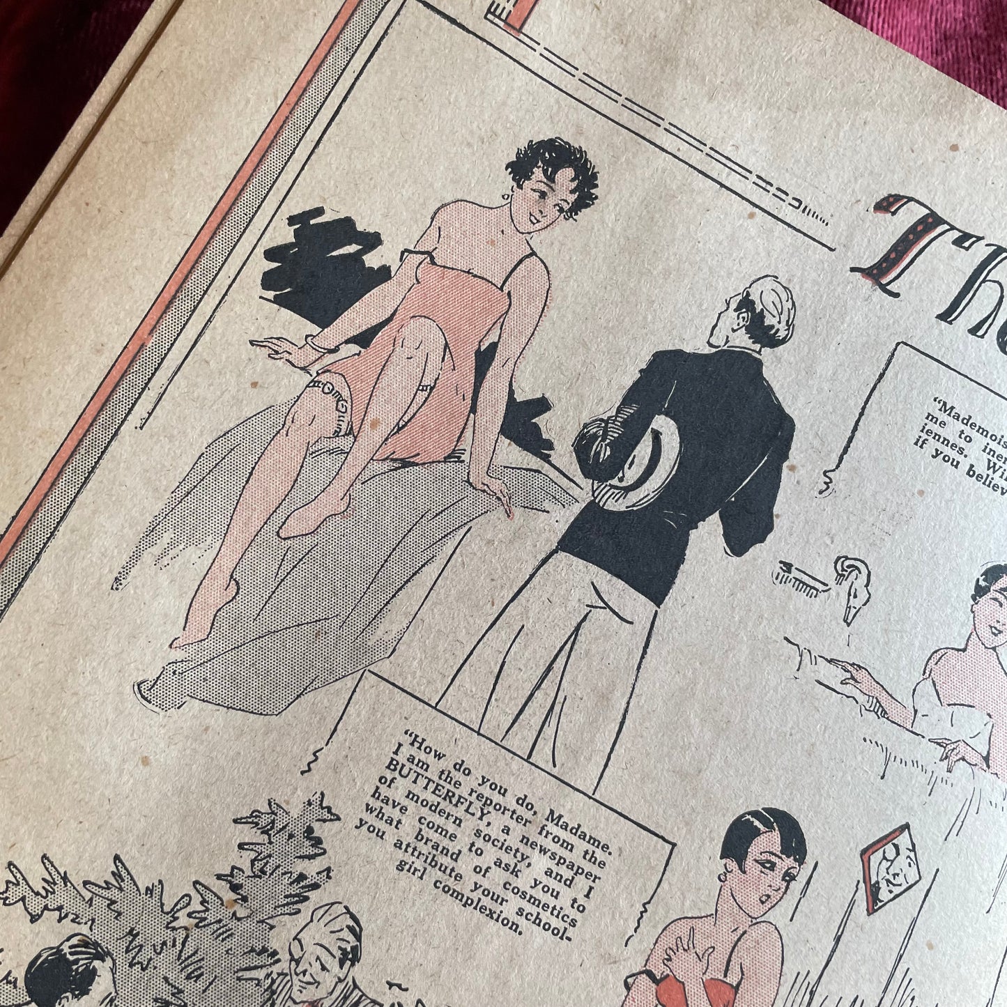 French Humor | February 25, 1928 | Risqué Flapper Cartoons