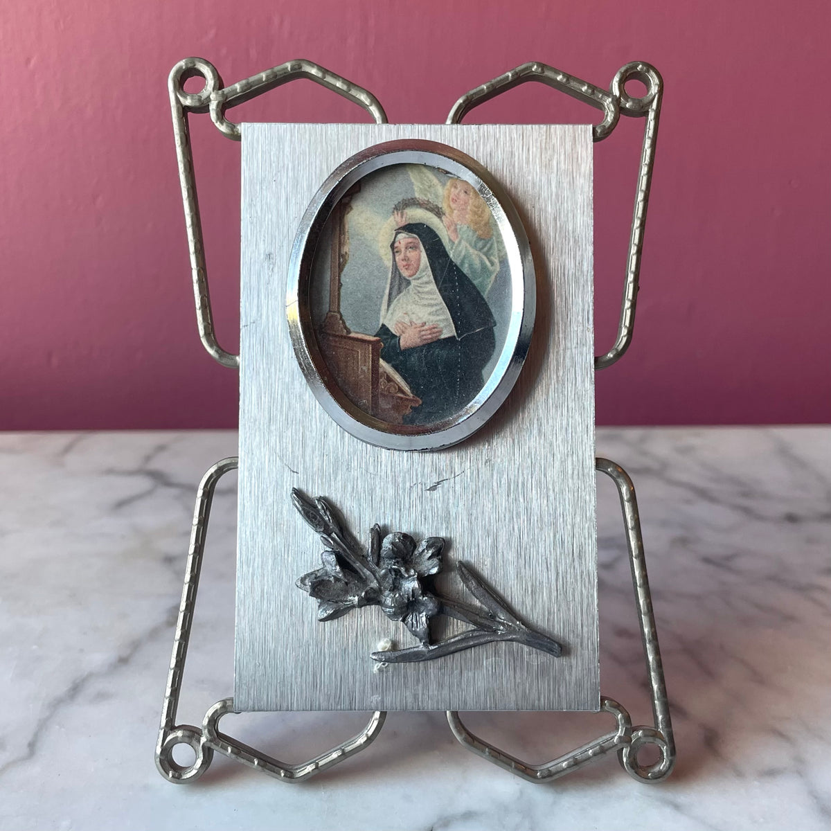 Antique Saint Rita Frame