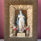 Antique Shadow Box Shrine to the Blessed Virgin