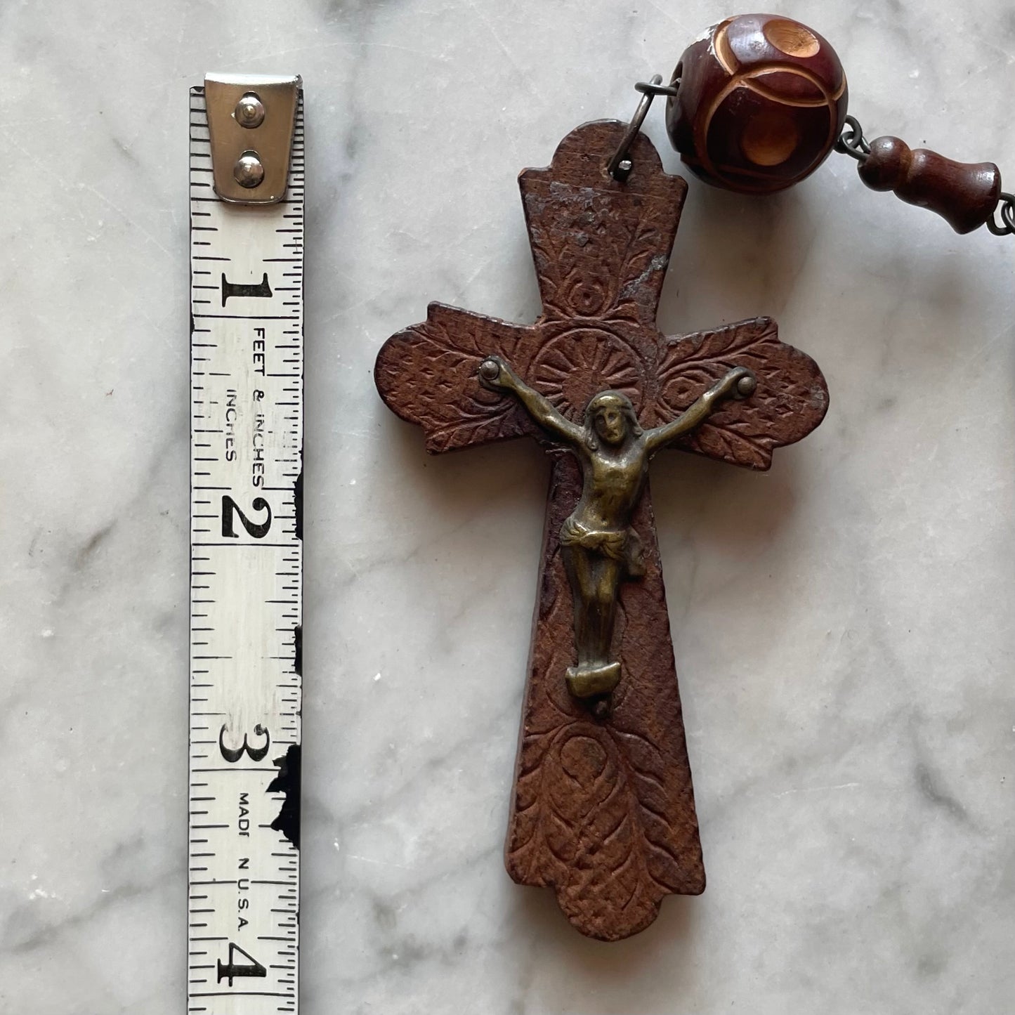 Antique Oversized Wall Rosary