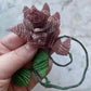 Antique French Beadwork Flowers