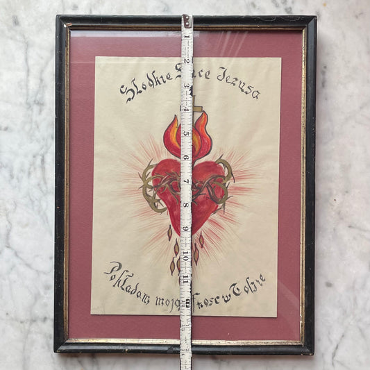 Polish Sacred Heart Painting
