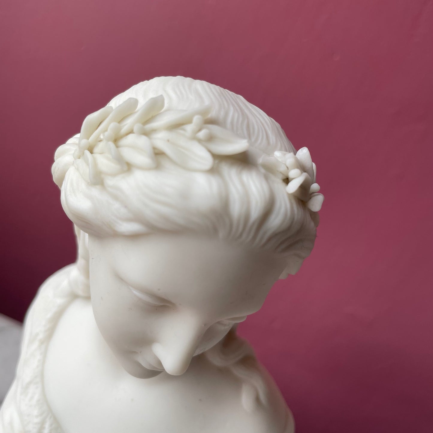 Miniature Victorian Parian Bust