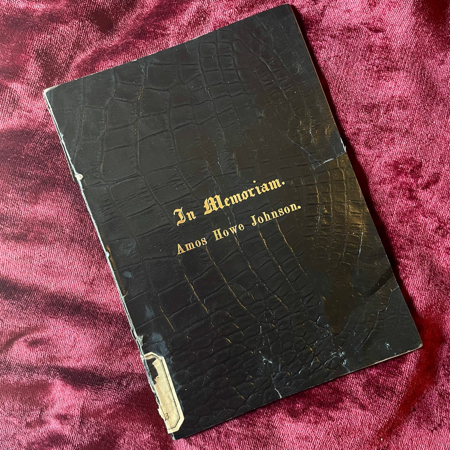 In Memoriam | Funeral Booklet for Dr. Amos Howe Johnson | Salem, MA