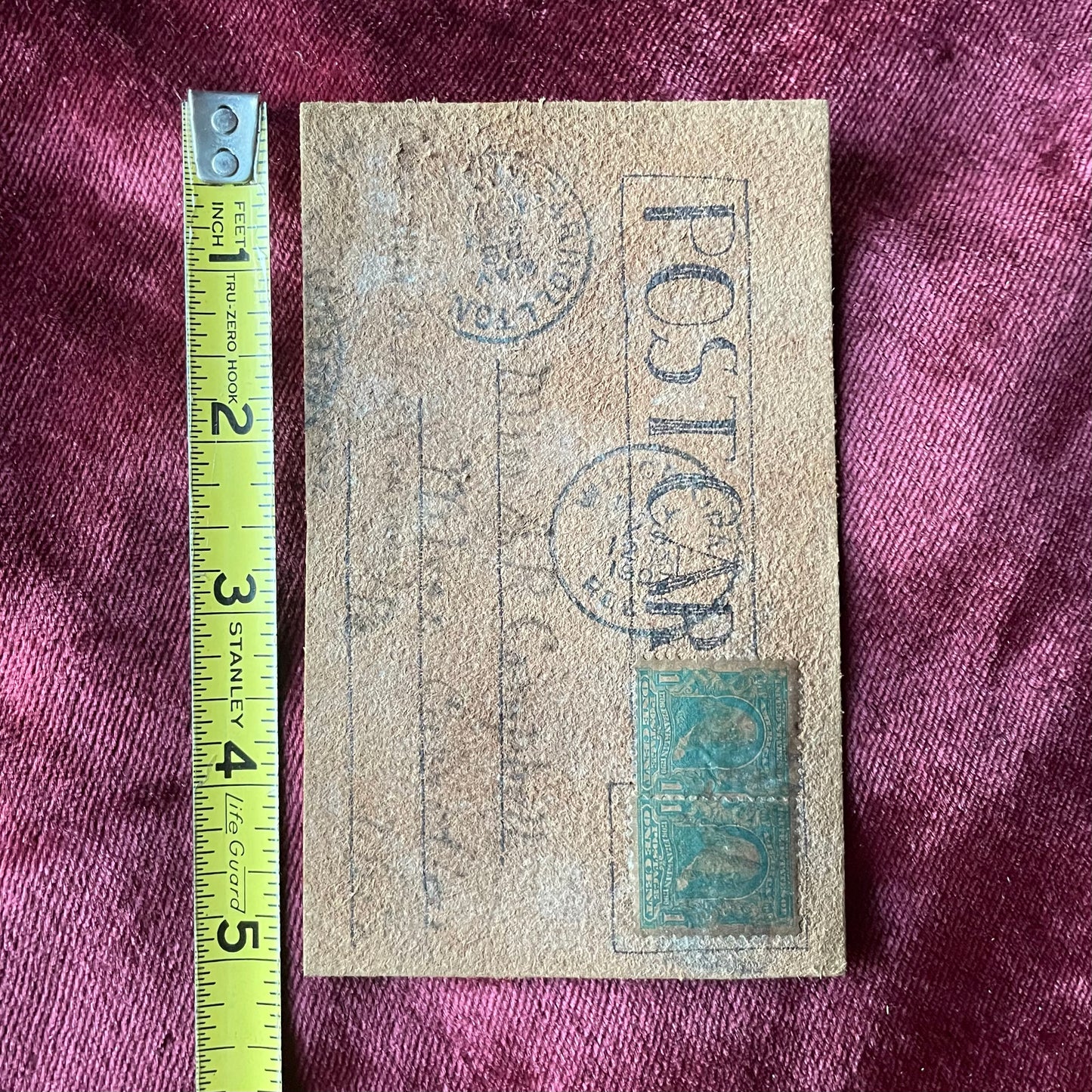 Antique Leather Postcard