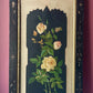 Victorian Floral Lithograph in Black Aesthetic Movement Frame