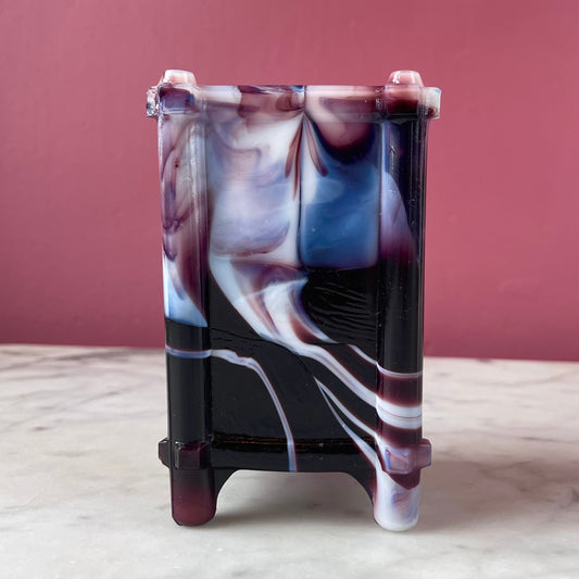 Victorian Slag Glass Bud Vase