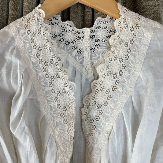 Victorian Cotton Eyelet Blouse