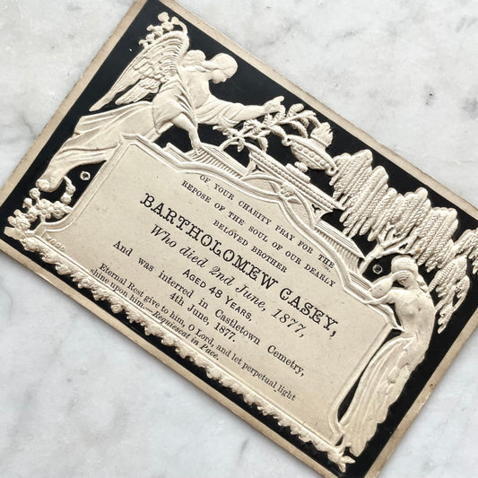 Victorian Mourning Card