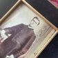 Antique Framed Priest Photo