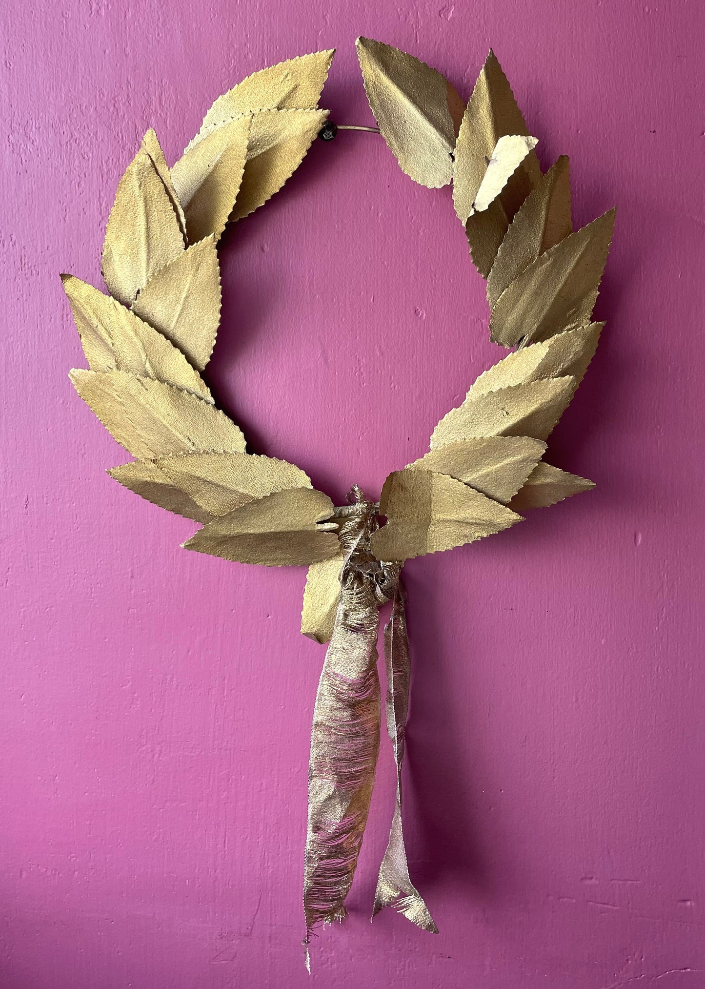 Antique Gold Laurel Wreath | Millinery Crown
