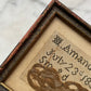 Victorian Punch Paper Memorial with Hair Keepsake