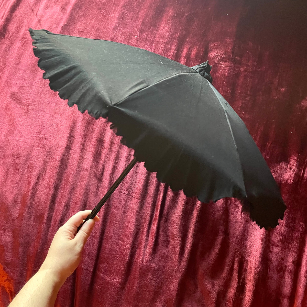 Victorian Mourning Parasol