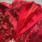 Vintage Chinese Red Floral Silk Robe
