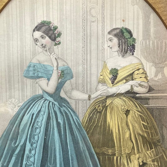 Two Ladies | Victorian Godey’s Print