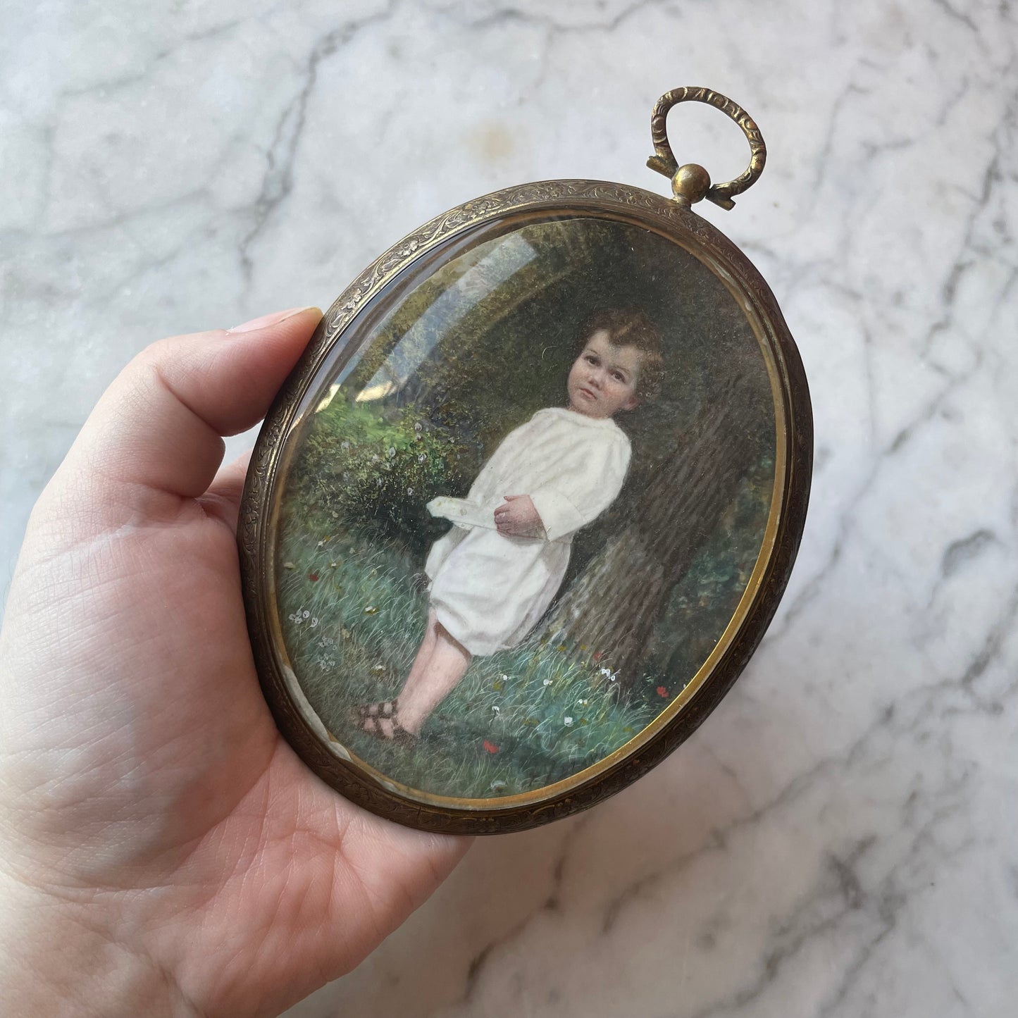 Antique Child’s Portrait Miniature
