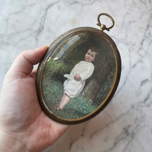 Antique Child’s Portrait Miniature