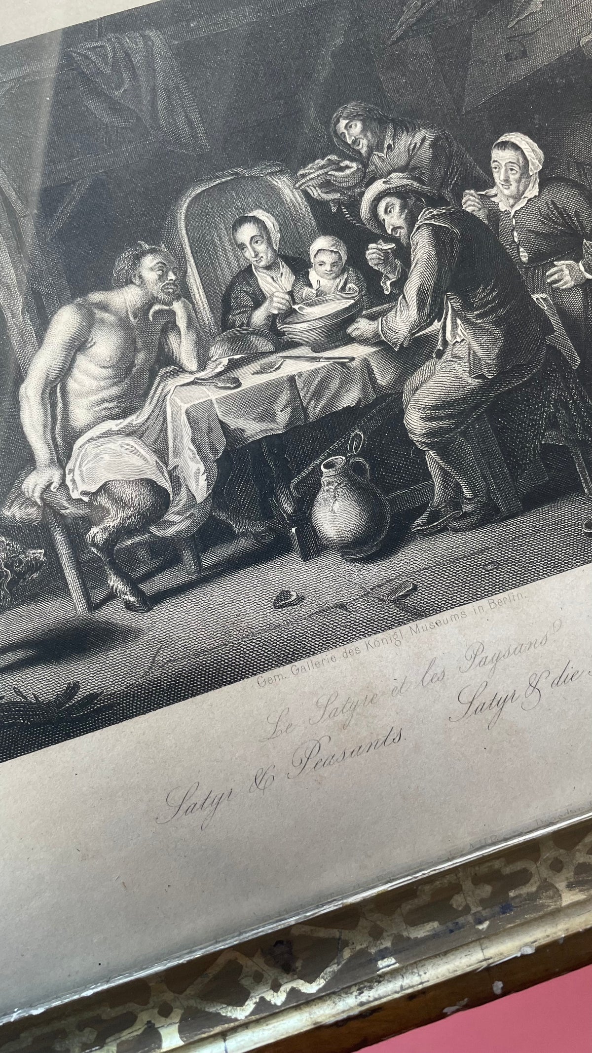 The Satyr & the Peasants | Victorian Framed Print