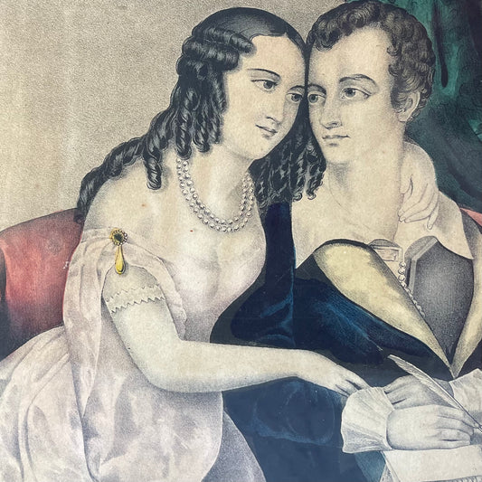 Byron & Marianna | Antique Kellogg Print