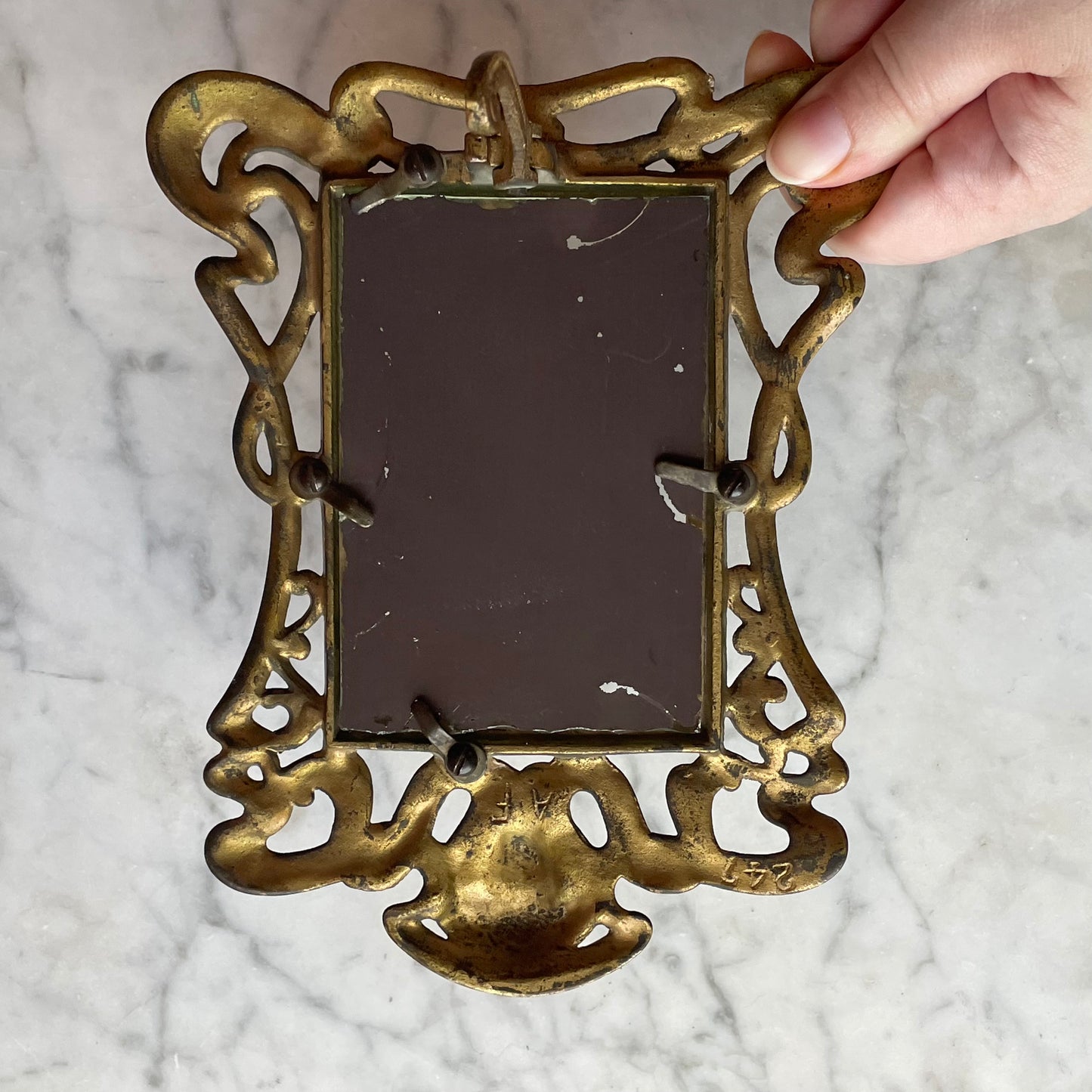 Antique Art Nouveau Mirror