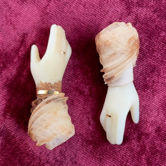 Victorian Wax Hands | Wedding Cake Toppers