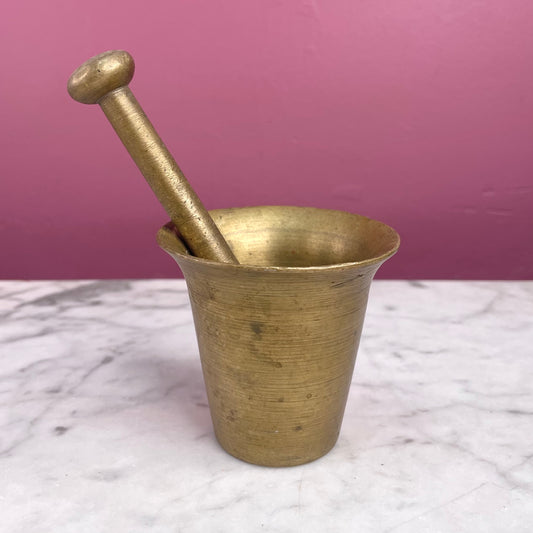 Vintage Brass Mortar & Pestle