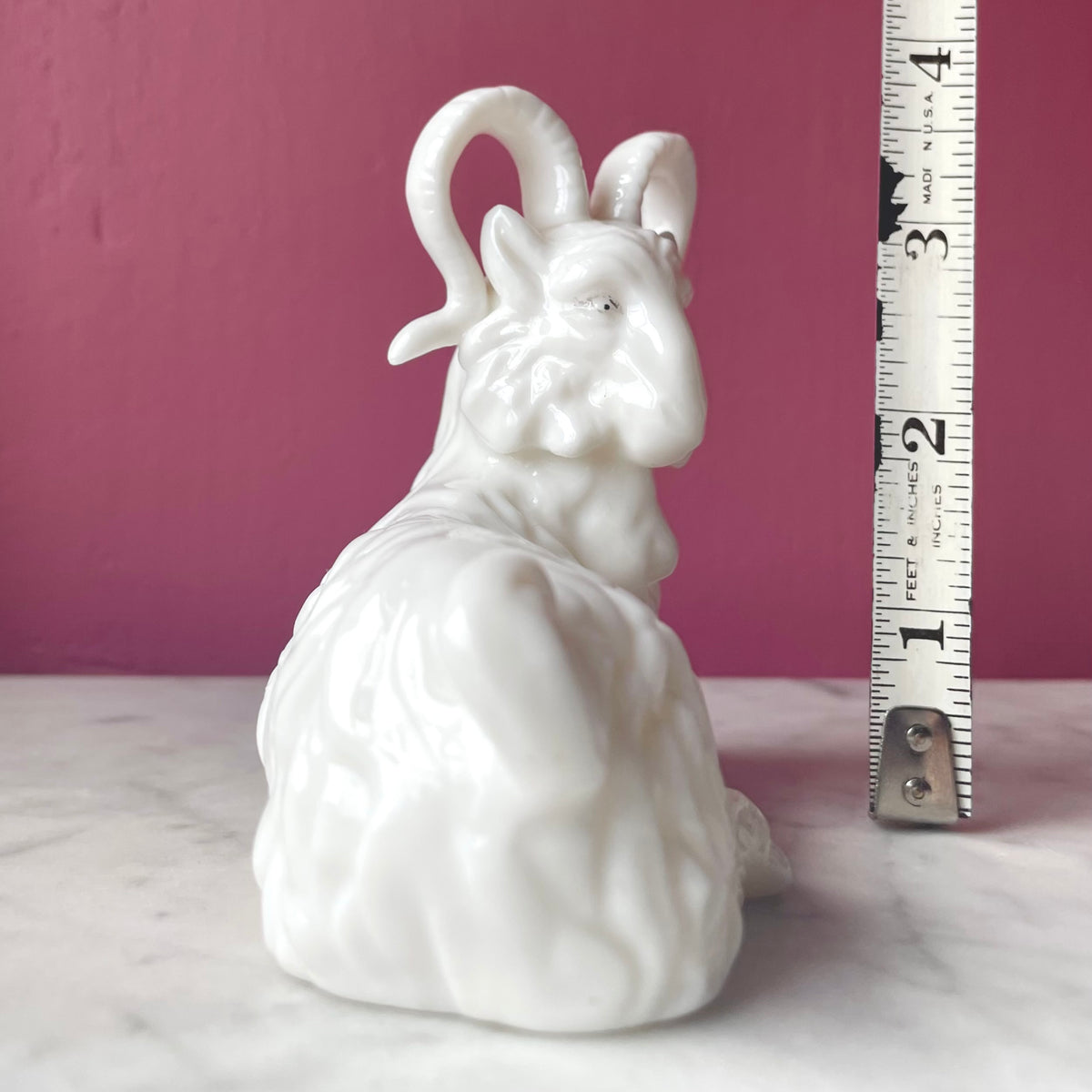 Vintage Milk Glass Goat