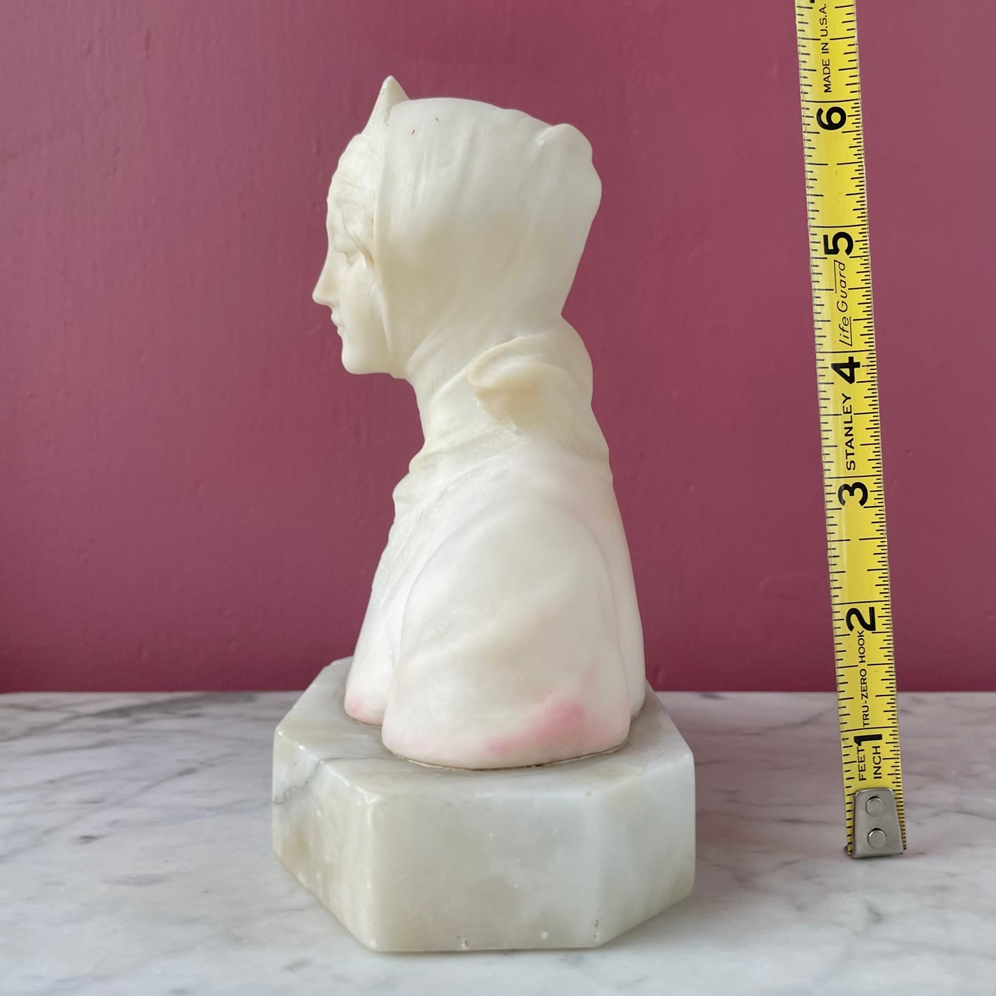 Antique Marble Bust | 1890s | Signed P. Sarchi