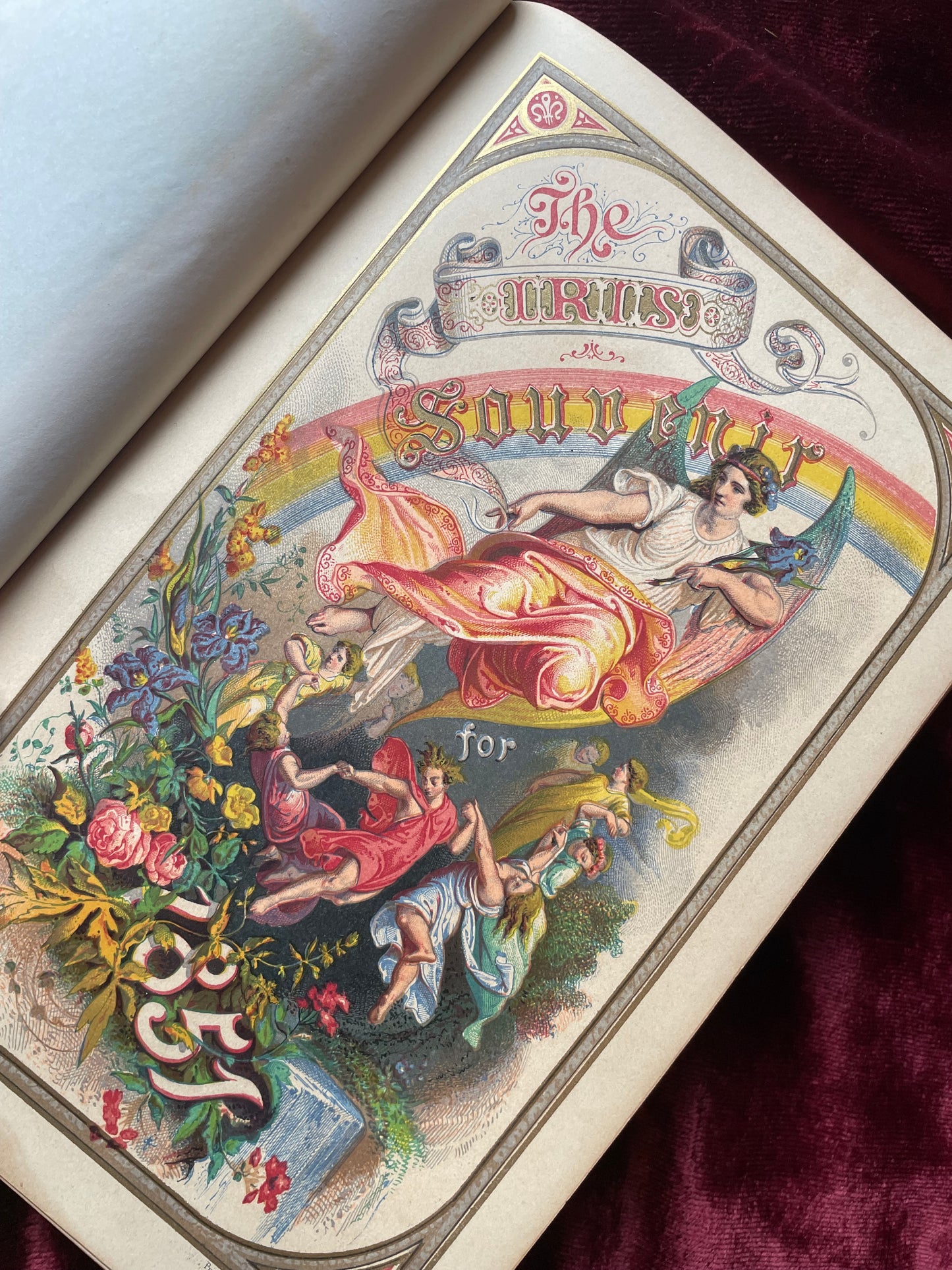 The Iris | Victorian Gift Book with Pearl Inlaid Cover