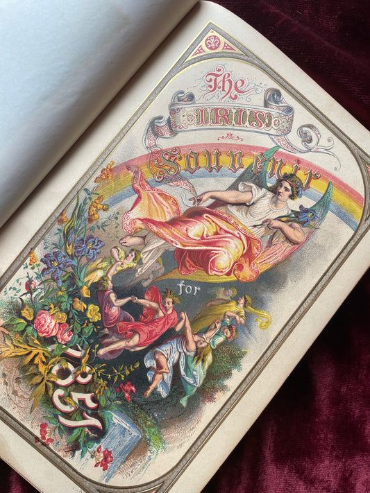 The Iris | Victorian Gift Book with Pearl Inlaid Cover