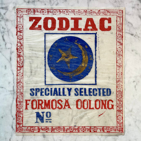 Antique Chinese Tea Label