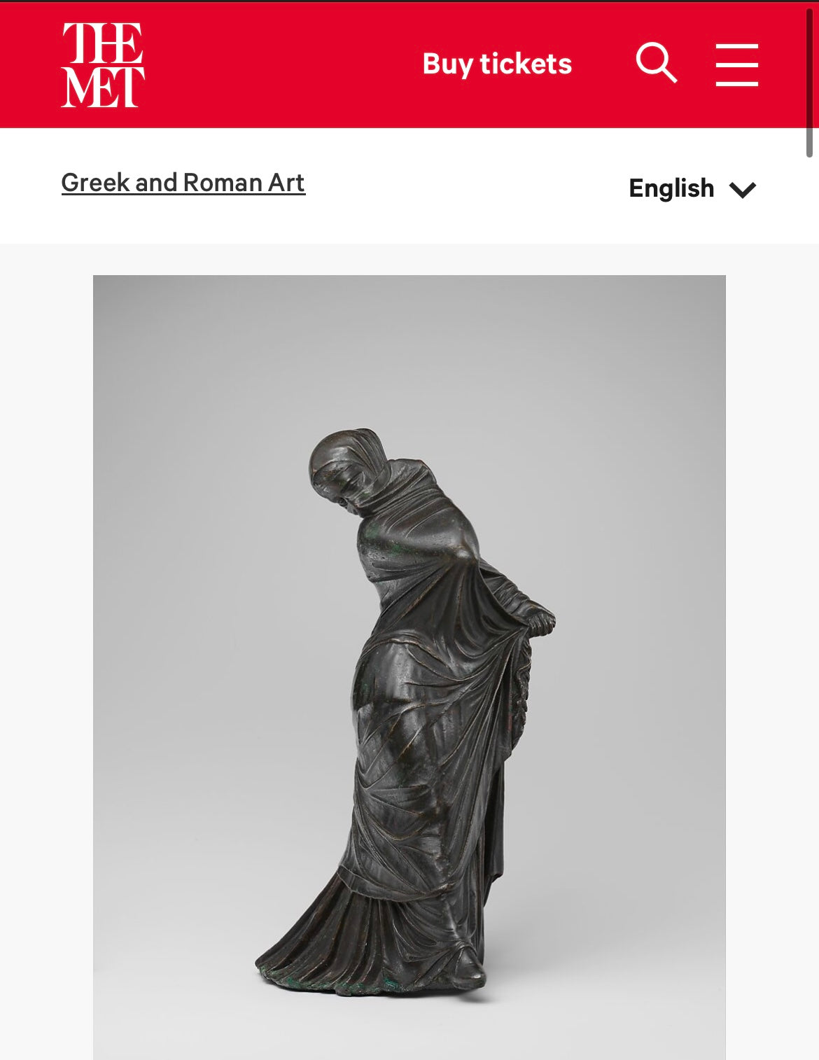 Veiled Dancer | Vintage Metropolitan Museum of Art Replica